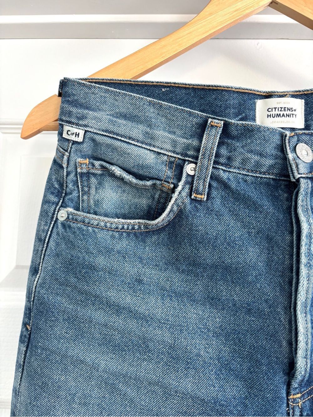 Citizens of Humanity Charlotte High Rise Straight Jeans Magnolia Size 26 - Picture 4 of 16